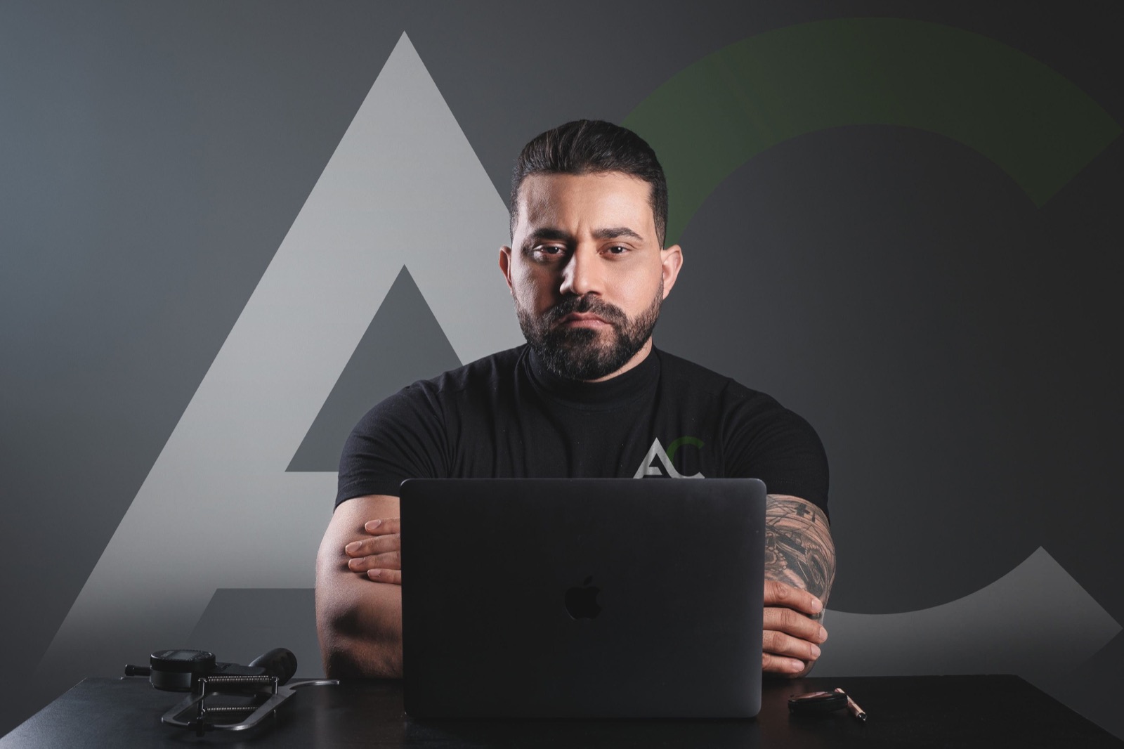 André Carlos no consultório da AC Consultoria