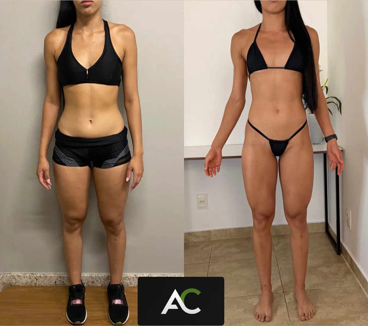 Antes e depois — aluna 06 do Método CTR